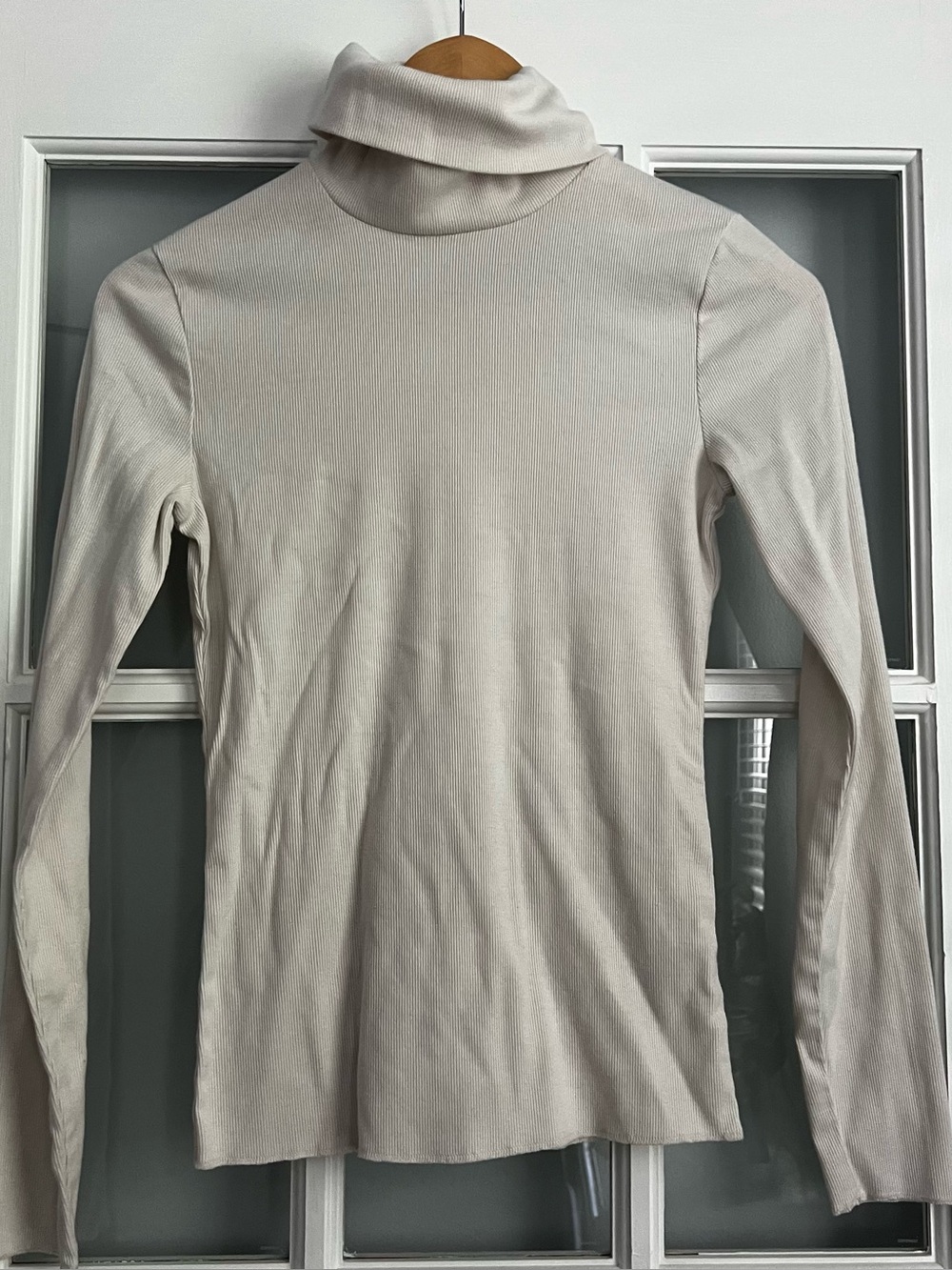 wild fable Cream Turtleneck Long Sleeve Top